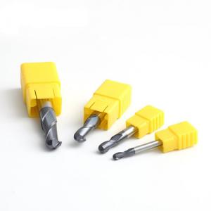 HRC60 tungsten carbide end mills with 2 flutes